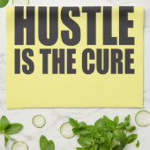 Hustle - Motivierend Worte Geschirrtuch (Gefaltet)