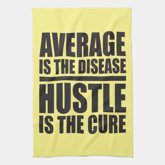 Hustle - Motivierend Worte Geschirrtuch (Vertikal)