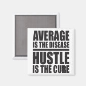 Hustle - Motivierend Worte Magnet (Vorderseite/Rückseite)