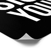 Hustle, Never Lose Sight Of Your Goal - Motivation Poster (Ecke)