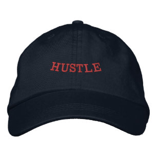 Hustle Printed Navy Color Goal Getter Mode-Hut  Bestickte Baseballkappe