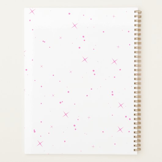 "Hustle Queen" Hard Cover Planner Planer (Rückseite)