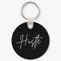 Hustle-Schlüsselanhänger – modernes minimalistisch