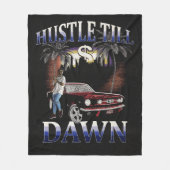 Hustle Till Dawn - Stadtdesign Fleecedecke (Vorderseite)