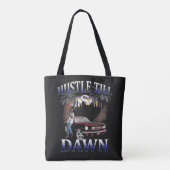 Hustle Till Dawn - Stadtstraßendesign Tasche (Rückseite)