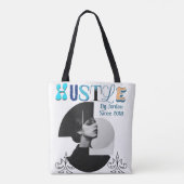 Hustle Tote Bag - Motivierend Tagekarren Tasche (Rückseite)