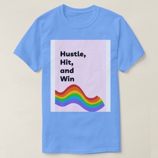 Hustle Treffer und Sieg T-Shirt (Design vorne)