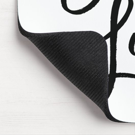 Hustle Trendy Lettering Mousepad (Ecke)