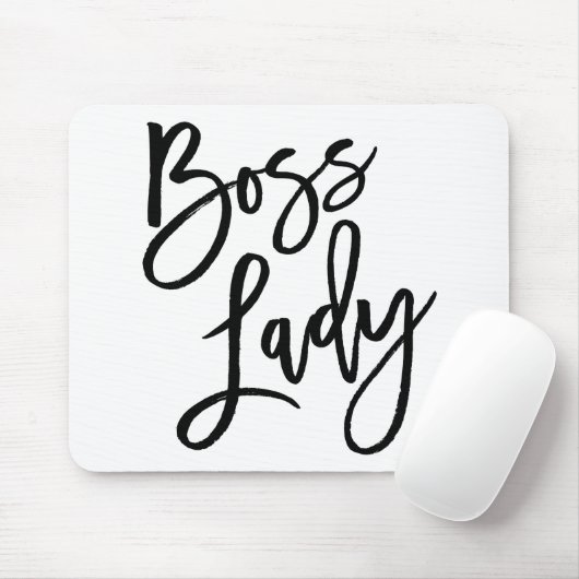 Hustle Trendy Lettering Mousepad (Mit Mouse)