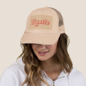 Hustle Trucker Mütze | Retro-Typografie-Basecap | (Beispiel)