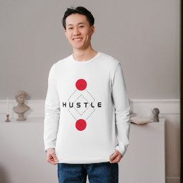 Hustle Typografie T-Shirt