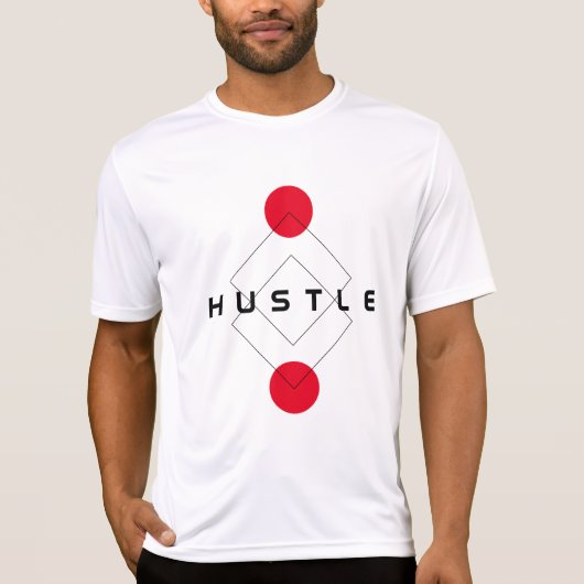 Hustle Typografie T-Shirt (Vorderseite)