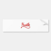 Hustle Typografy Art Autoaufkleber (Vorne)