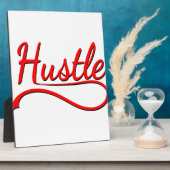 Hustle Typografy Art Fotoplatte (Seite)