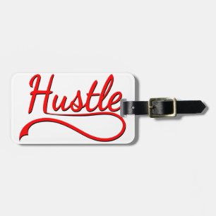 Hustle Typografy Art Gepäckanhänger
