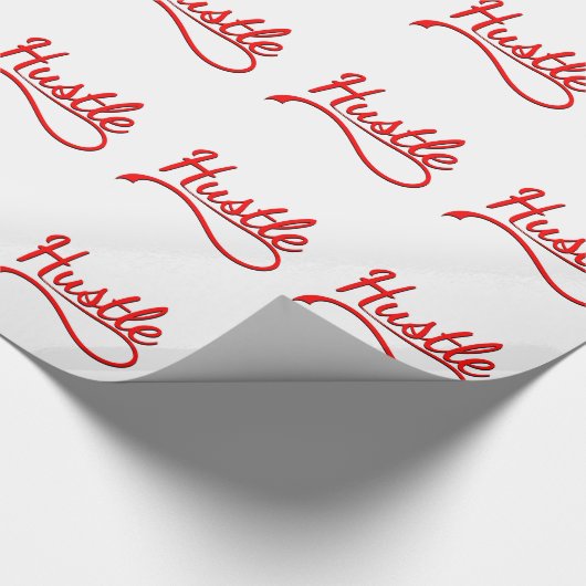 Hustle Typografy Art Geschenkpapier (Ecke)