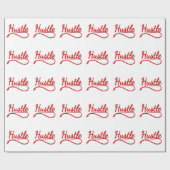 Hustle Typografy Art Geschenkpapier (Flach)