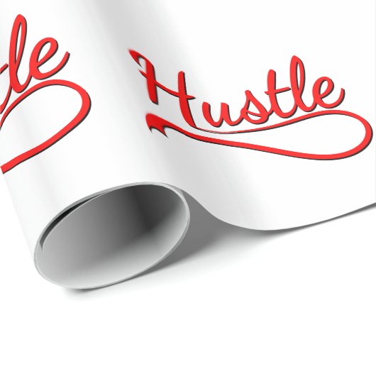 Hustle Typografy Art Geschenkpapier (Rolleneckpunkt)