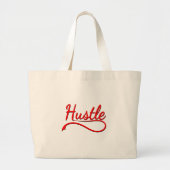 Hustle Typografy Art Jumbo Stoffbeutel (Vorne)