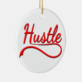Hustle Typografy Art Keramikornament (Rechts)