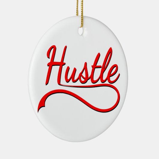 Hustle Typografy Art Keramikornament (Rechts)
