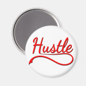 Hustle Typografy Art Magnet (Vorderseite/Rückseite)
