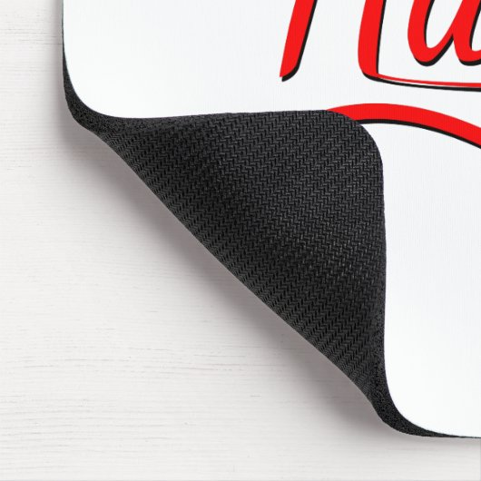 Hustle Typografy Art Mousepad (Ecke)