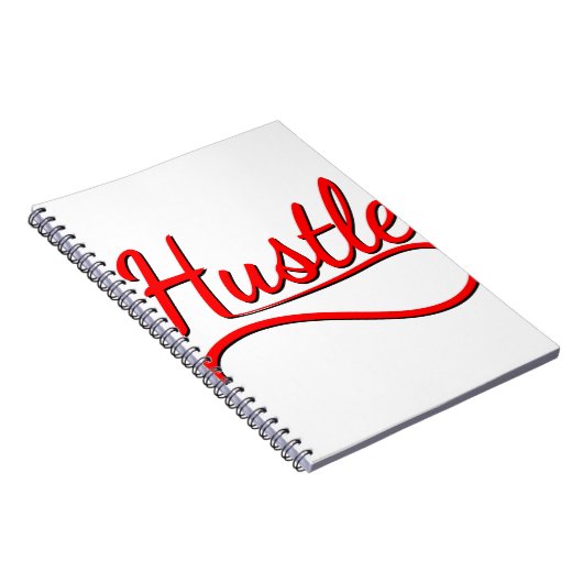 Hustle Typografy Art Notizblock (Rechte Seite)