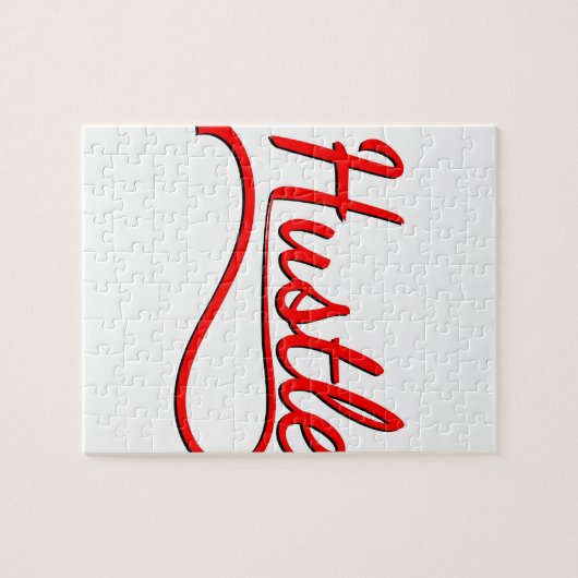 Hustle Typografy Art Puzzle (Horizontal)