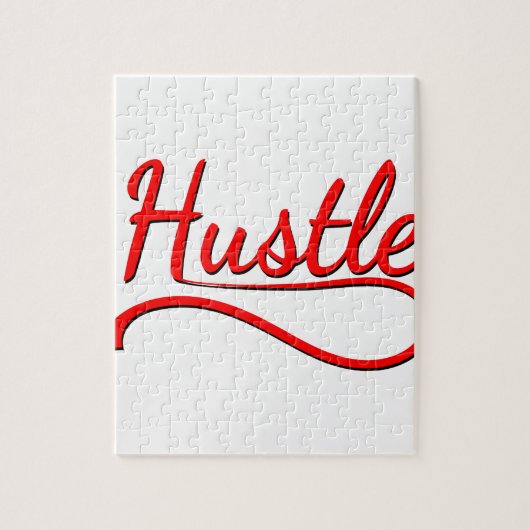 Hustle Typografy Art Puzzle (Vertikal)