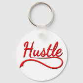 Hustle Typografy Art Schlüsselanhänger (Vorderseite)