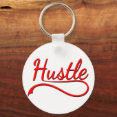 Hustle Typografy Art Schlüsselanhänger (Vorderseite)