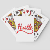 Hustle Typografy Art Spielkarten (Rückseite)