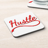 Hustle Typografy Art Untersetzer (Linke Seite)