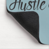 Hustle und Herztypografie Mousepad (Ecke)