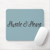 Hustle und Herztypografie Mousepad (Mit Mouse)