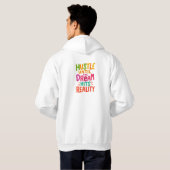 Hustle Until the Dream Hits Reality – Motivational Hoodie (Schwarz voll)