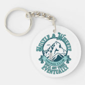 Hustle & Wheeze Hiking Club Schlüsselanhänger (Vorderseite)