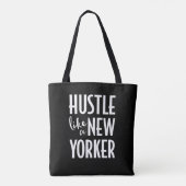 Hustle wie eine New Yorker Totentasche Tasche (Rückseite)
