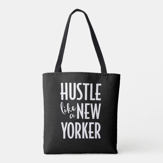 Hustle wie eine New Yorker Totentasche Tasche (Rückseite)