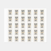 "Hustle with Tawakkul - Faith-Based Islamic Design Etiketten (Blatt)