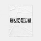 Hustlehumble - Motivation Fleecedecke (Vorderseite)