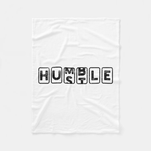 Hustlehumble - Motivation Fleecedecke (Vorderseite)