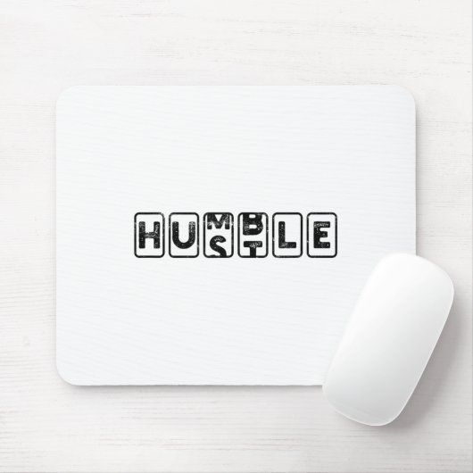 Hustlehumble - Motivation  Mousepad (Mit Mouse)