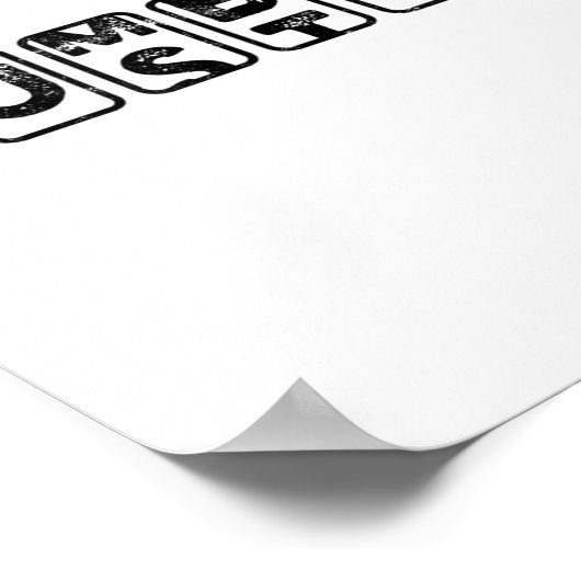 Hustlehumble - Motivation  Poster (Ecke)