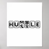 Hustlehumble - Motivation  Poster (Vorne)