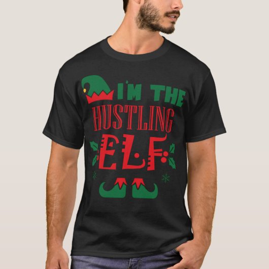 HUSTLING ELF T-Shirt (Vorderseite)