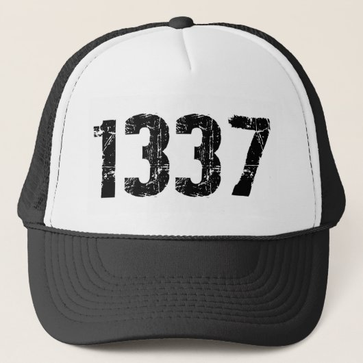 Hut 1337 truckerkappe (Vorderseite)