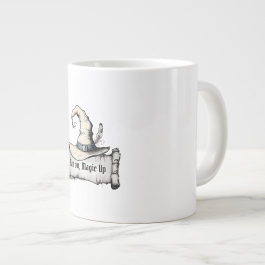 Hut auf, Magic up Jumbo-Tasse (Vorderseite Rechts)