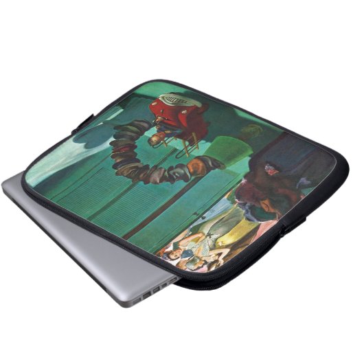 Hut-Brücke Laptopschutzhülle (Vorne Knopf)